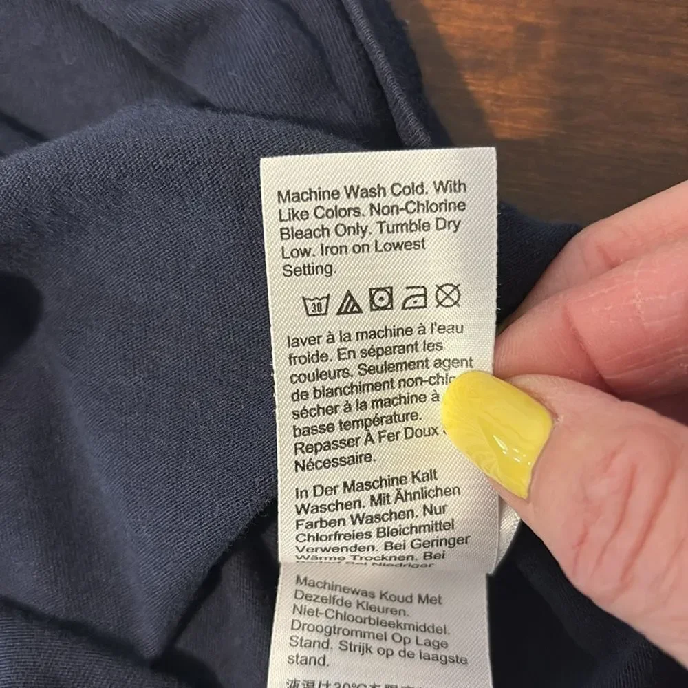 J Crew Crewcuts Girls Long Sleeve Navy Tee Shirt Size 10 - Picture 7 of 7